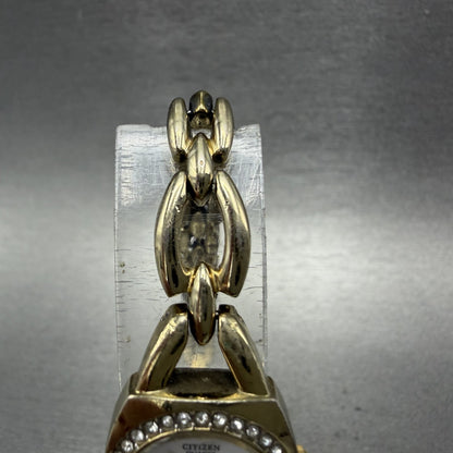 Citizen Watch Women 19mm White Dial Gold Tone Crystals 5920-S021103 New Battery4