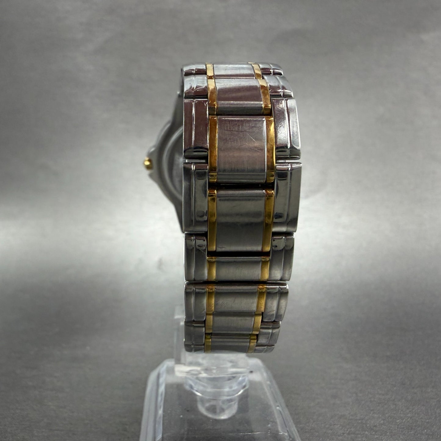 Movado Museum Watch Men 36mm Black Dial Two Tone Round 81.E2.866 New battery ABV7