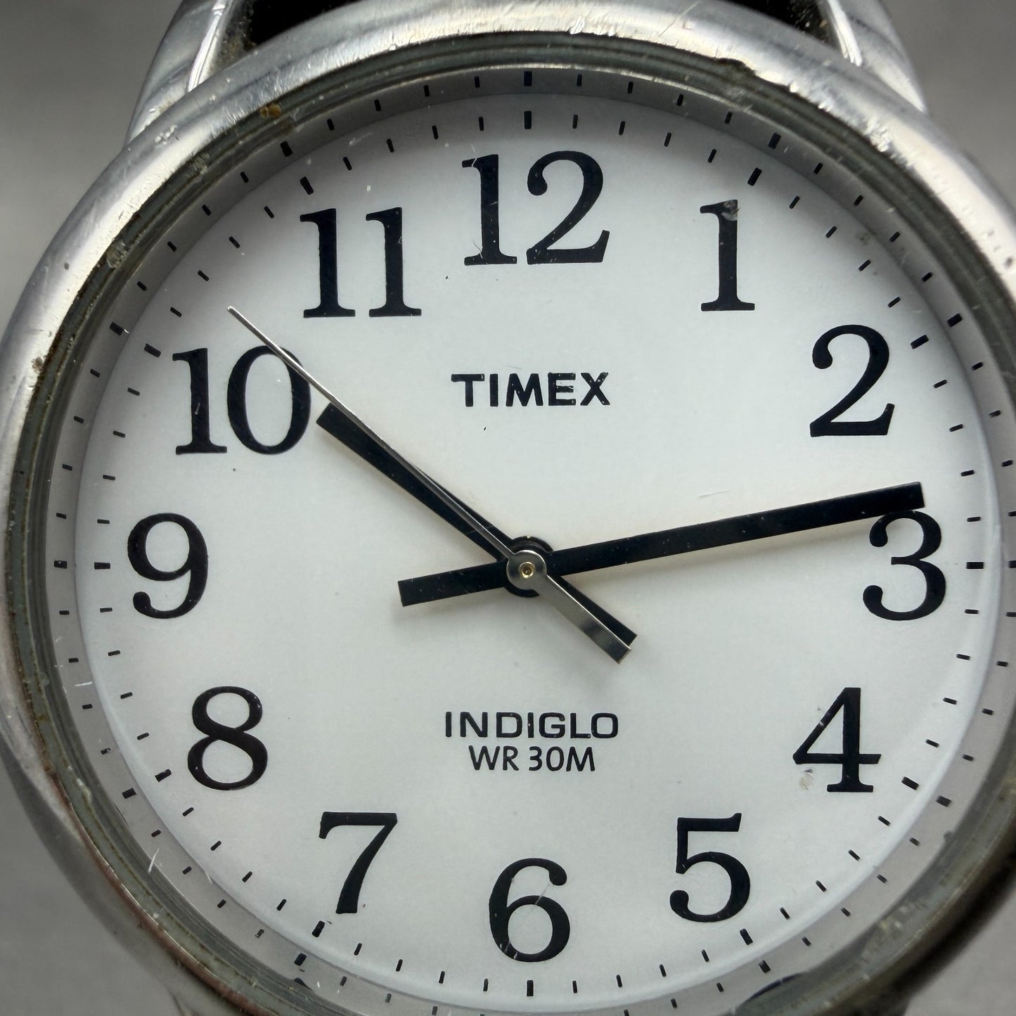 Timex Easy Reader Watch Men 35mm White Dial Silver Tone Round T205019J New Batte3