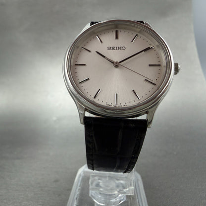 Seiko Watch Men 33mm Silver Dial Silver Tone Round 7n01-0bd0 New Battery Vintage5