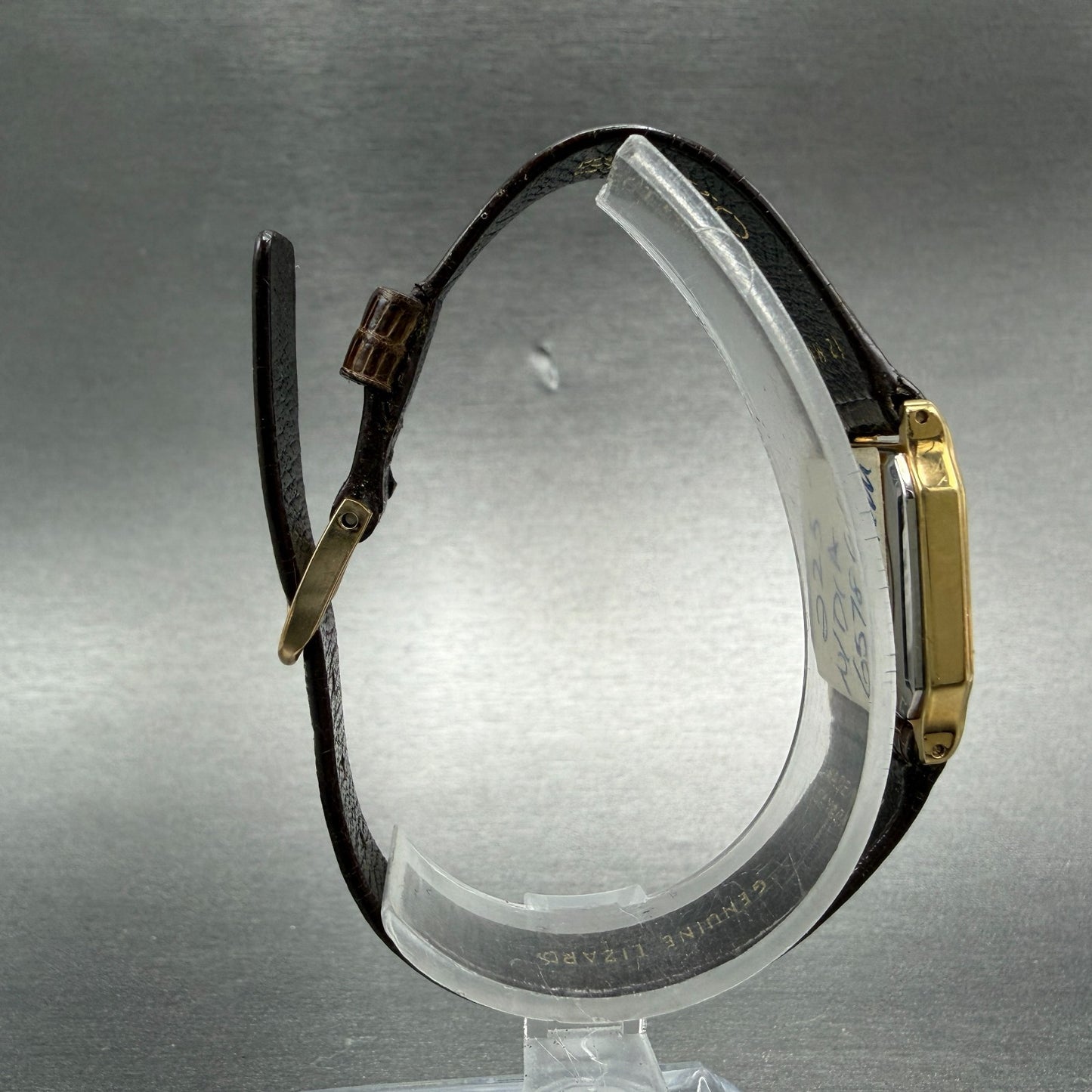 Seiko Watch Women 18mm Brown Dial Gold Tone Octagon 2C20-5509 New Battery NOS8