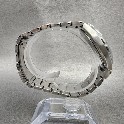 Seiko Watch Men 38mm Blue Dial Silver Tone Date Round 7N427C00 New Bat PARTS!!!9
