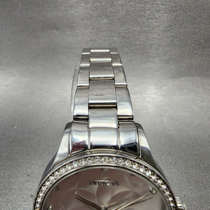 Invicta Wildflower Watch Women 35mm Silver Dial Silver Tone Round New Battery4