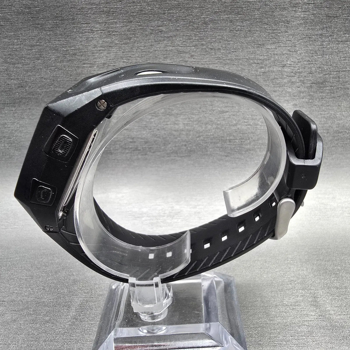 Nixon The Lodown Watch Men 41mm Black Digital Tide Alarm Chrono New Battery6