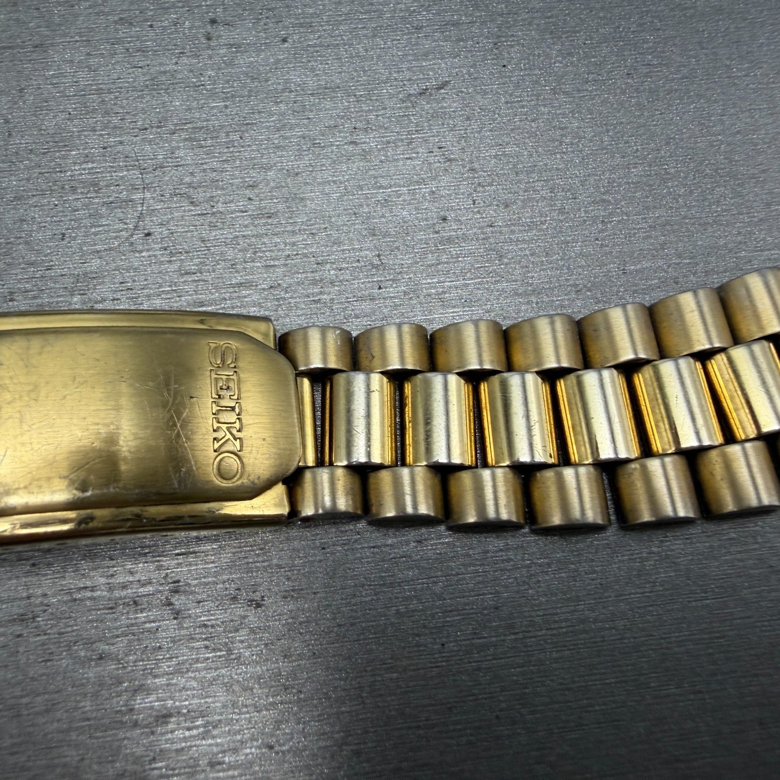 Seiko President Watch Men 36mm Champagne Dial Gold Tone Daydate Round New BattTT13