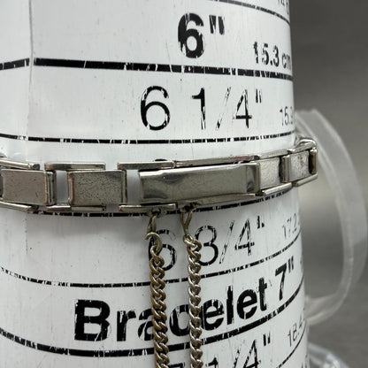 Seiko Watch Women 17mm Silver Dial Silver Tone Oval Manual 21-7320 Runs Vintage10