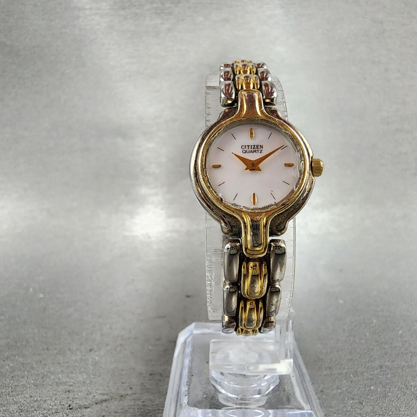 Citizen Watch Women 20mm MOP Dial Two Tone Round 5920S57308 New Battery5