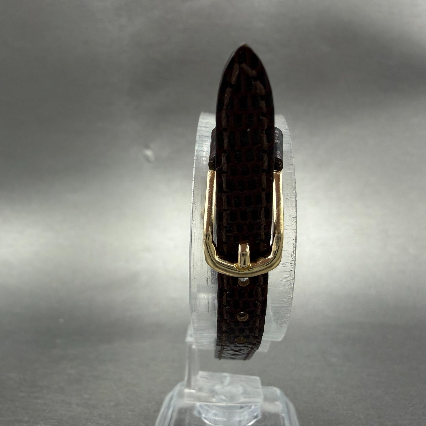 Seiko Tank Watch Women 13mm Gold Dial Gold Tone Rectangle 2e20-6120 New Battery7