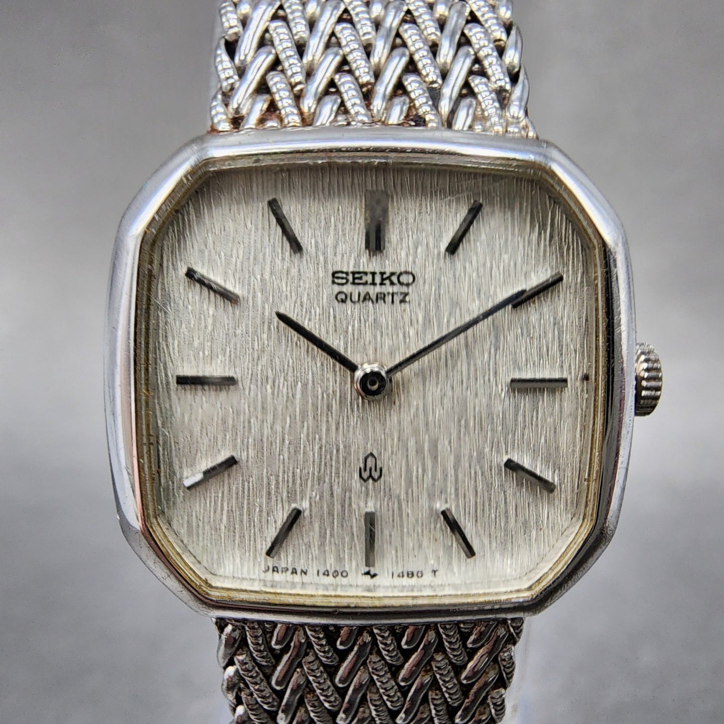 Seiko Watch Women 21mm Silver Dial Silver Tone Octagon 14005900 New Battery1