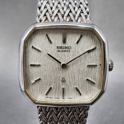 Seiko Watch Women 21mm Silver Dial Silver Tone Octagon 14005900 New Battery1