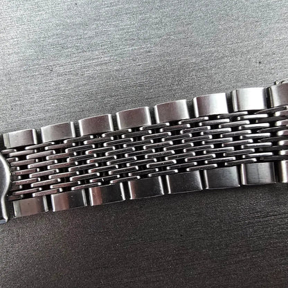 Seiko Lord Maitic Beads Of Rice Bracelet 18mm Stainless Steel XGB062 VTG JDM2