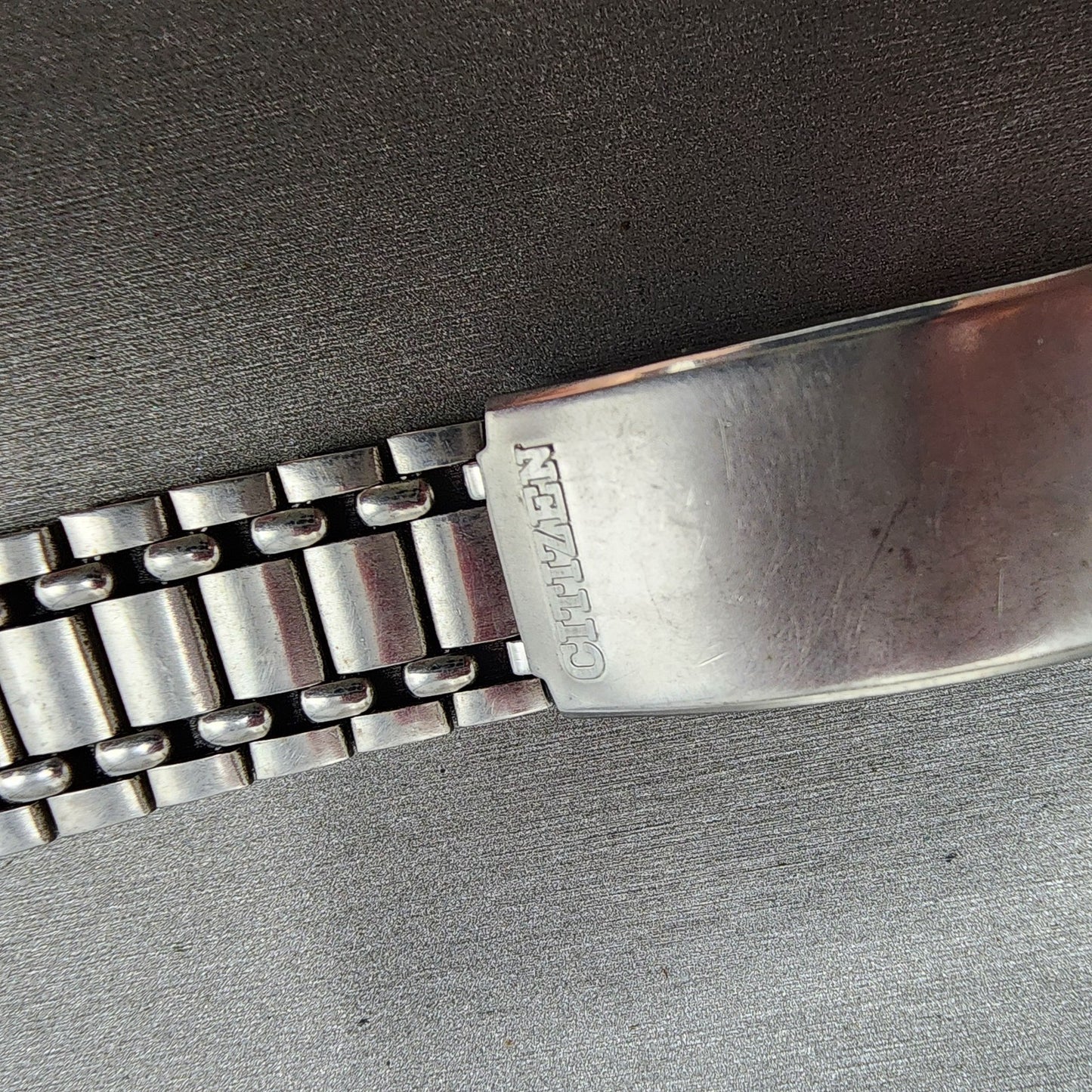Citizen Bracelet 12mm Stainless Steel Tri Folding Clasp  Vintage5