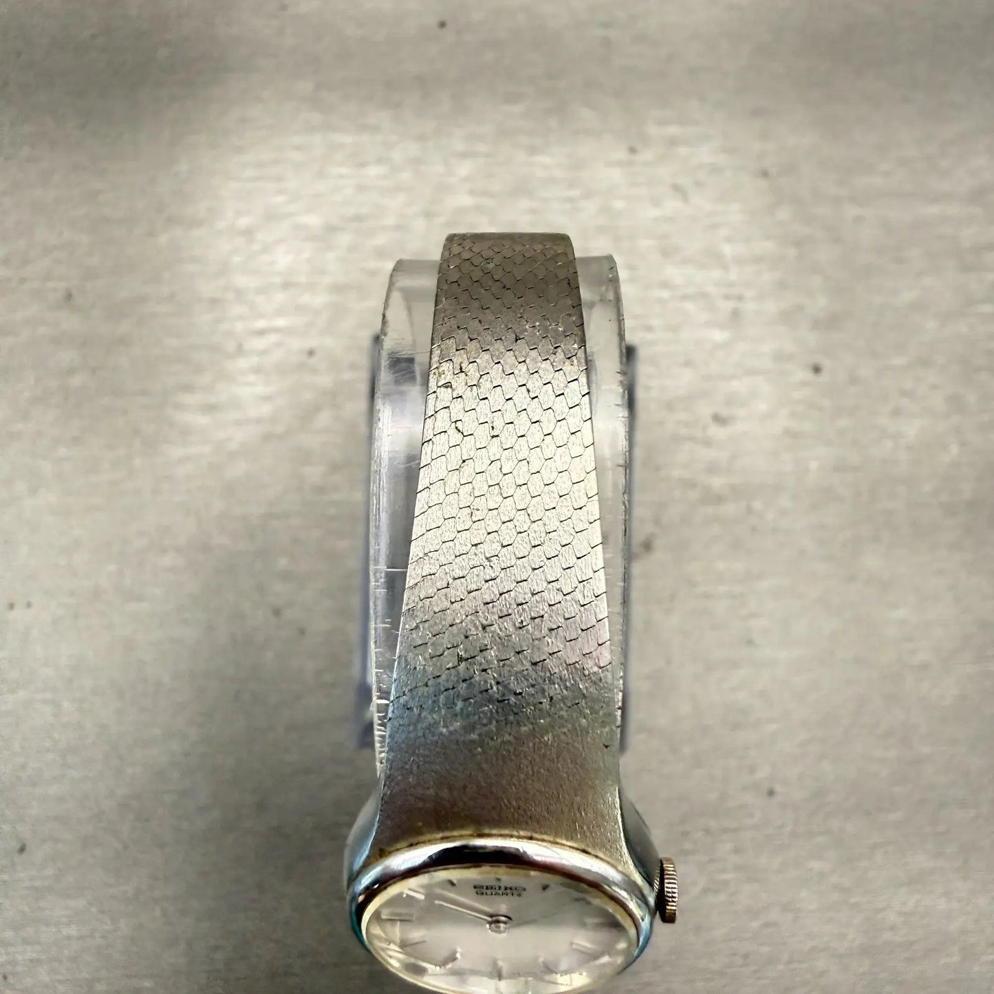 Seiko Watch Women 19mm Silver Dial Silver Tone Round 16-0079 Vintage New Battery4