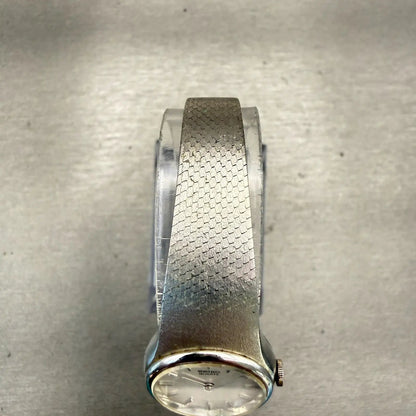 Seiko Watch Women 19mm Silver Dial Silver Tone Round 16-0079 Vintage New Battery4