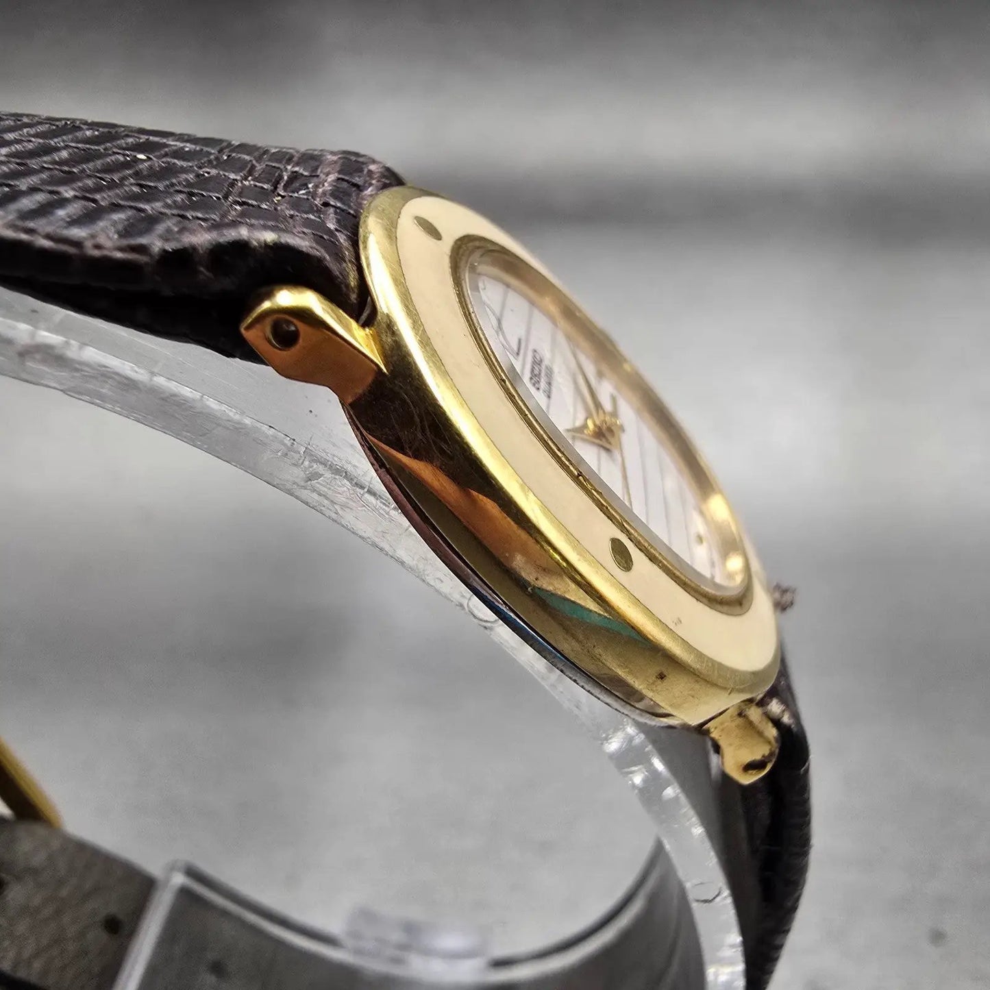 Seiko Watch Women 21mm White Dial Gold Tone Oval 7321-5090 New Battery Vintage3