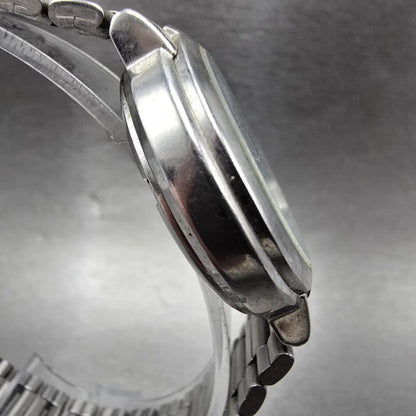 Citizen Eco-Drive Watch Men 35mm White Dial Silver Date Round E110-S95625 Runs3