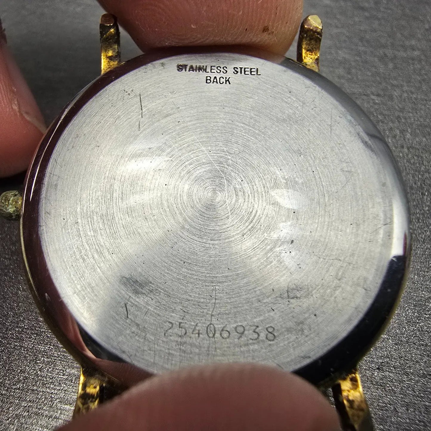 Longines Watch Men 34mm Gold Dial Gold Tone Date Round 7240 Cal 156 PARTS7