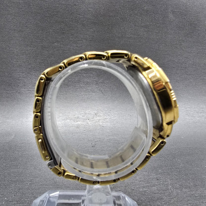 Citizen Eco-Drive Watch Women 30mm Silver Dial Gold Tone Date E013-S111676 Runs8