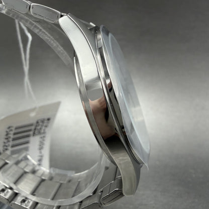 Casio MTP-E350 Watch Men 39mm White Dial Silver Tone Daydate Metal Bracelet3