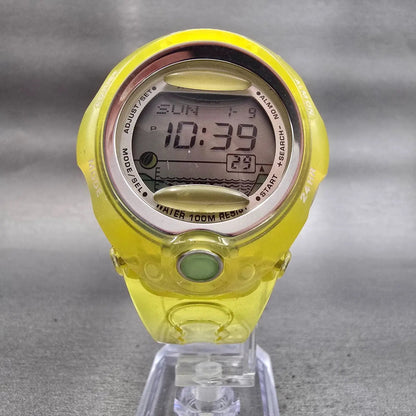 Casio Baby-G BGX-200 Watch Women 41mm Silver Dial Yellow Chrono Alarm New Batt5