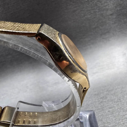 Seiko SX Watch Women 17mm Gold Dial Gold Tone Round 6Y21-0020 New Battery3