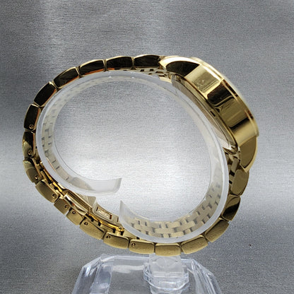 Tory Burch The Tory Watch Women 34mm Red Dial Gold Tone Round TBW10569