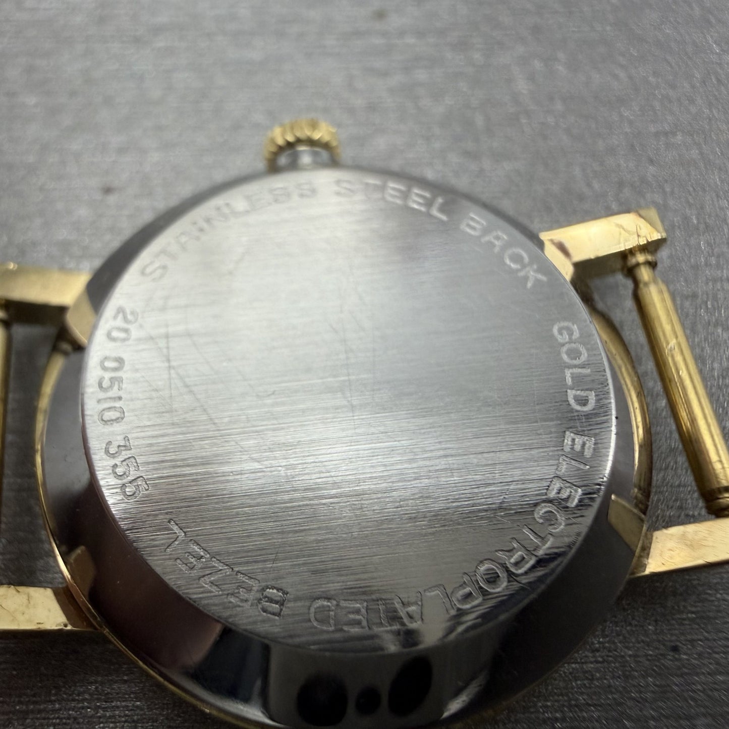 Zenith Movado Museum Watch Women 25mm White Dial Gold Plated Manual Wind PARTS7