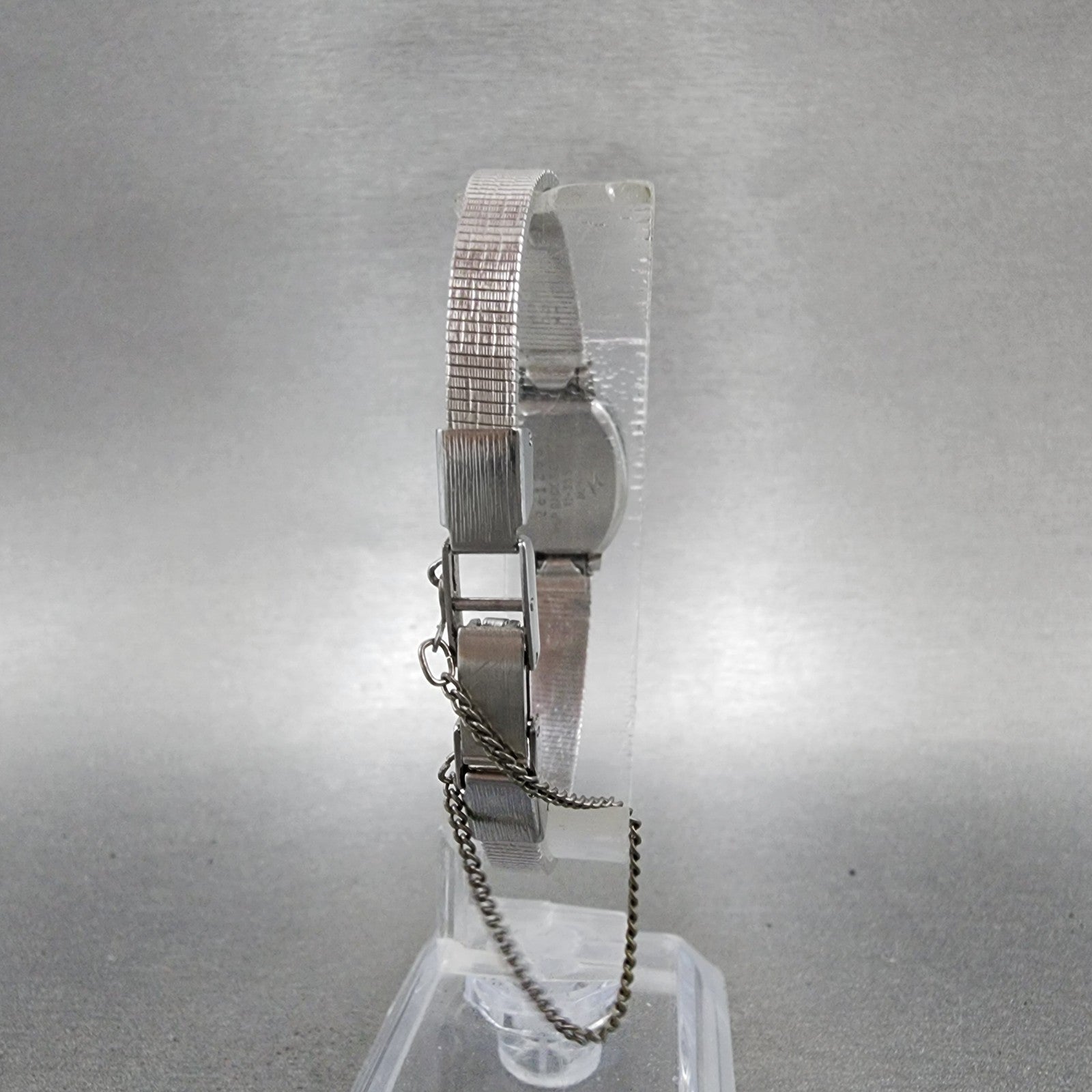 Seiko Special Watch Women 16mm Silver Dial White Gold Plated Manual 113360 Runs7