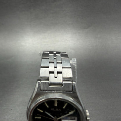 Seiko Alba Watch Women 24mm Green Dial Silver Tone Daydate Y643-0040 New Battery4