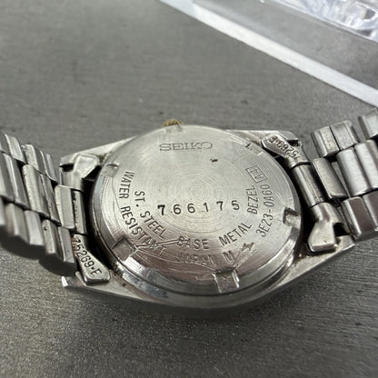 Seiko SQ Watch Women 24mm Gold Dial Two Tone Daydate Round 3E23-0A60 New Batt KD9