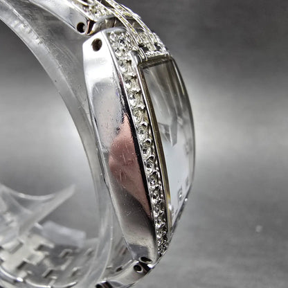 Wittnauer Watch Women 23mm MOP Dial Silver Crystal Bezel Oval New Battery3