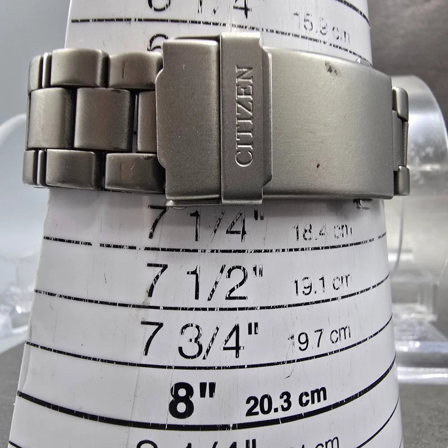 Citizen Eco-Drive Dive Watch Men 40mm Black Dial Titanium Date 7877-H04163 works10