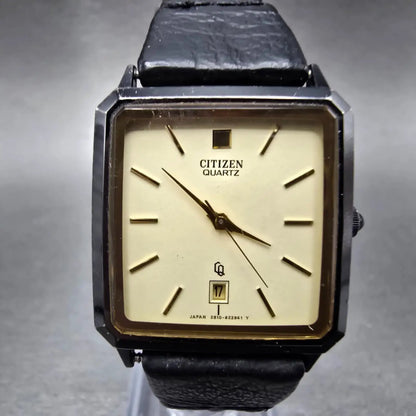 Citizen Tank Watch Men 28mm Champagne Dial Black Date 2818-266528 PARTS0