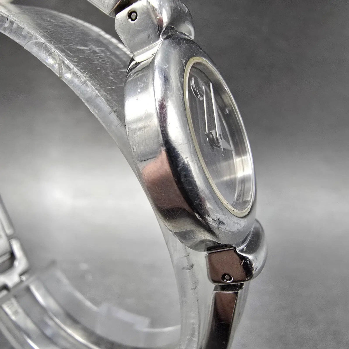 Movado Harmony Watch Women 23mm Mirror Dial Silver Round Bangle 84.A1.809.A PART4