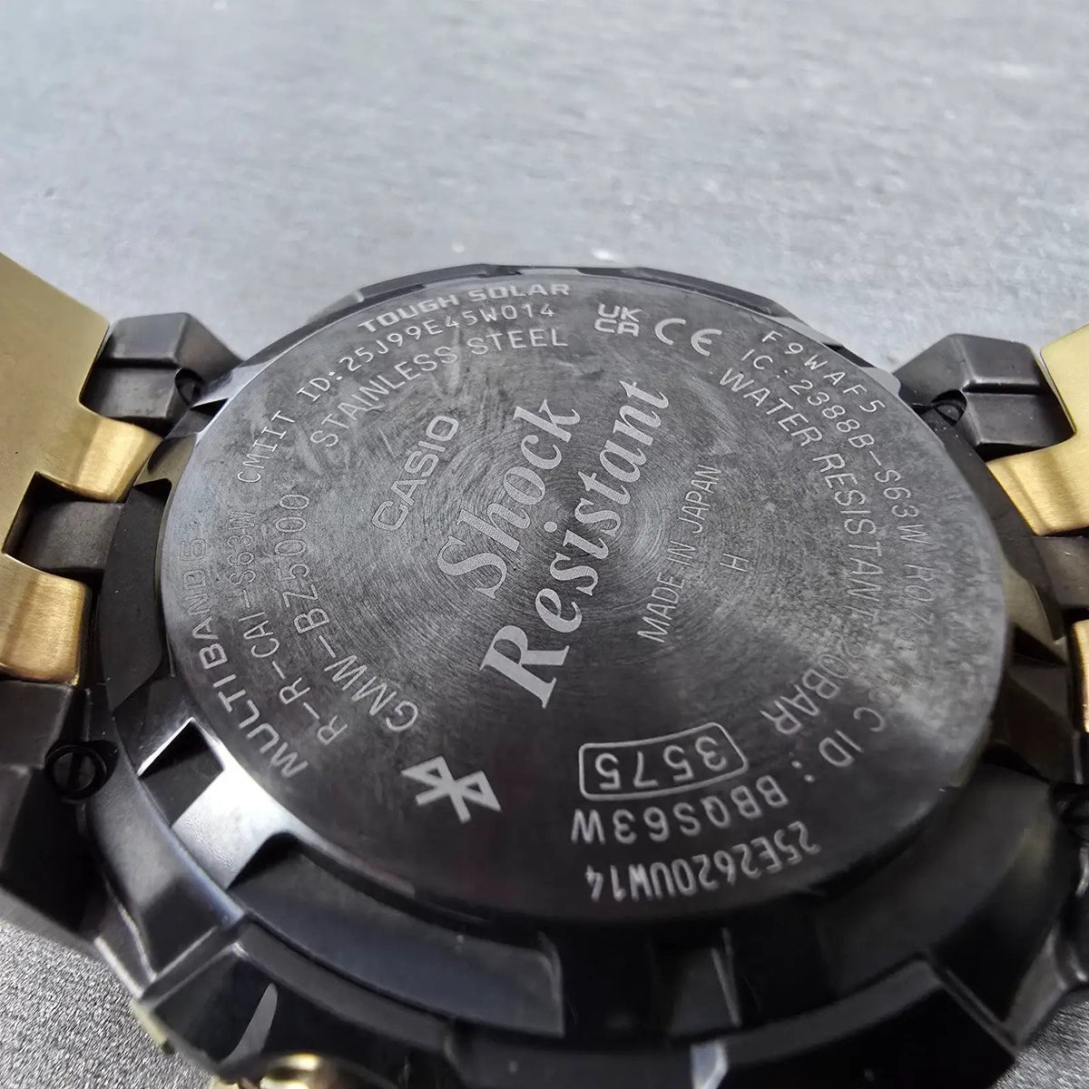 Casio G-Shock GMW-BZ5000 Watch Men 44mm Gold Atomic Solar Alarm Octagon Works10