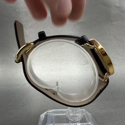 Marc Jacobs Amy Watch Women 36mm Black Dial Gold Tone Round MBM1154 New battery8