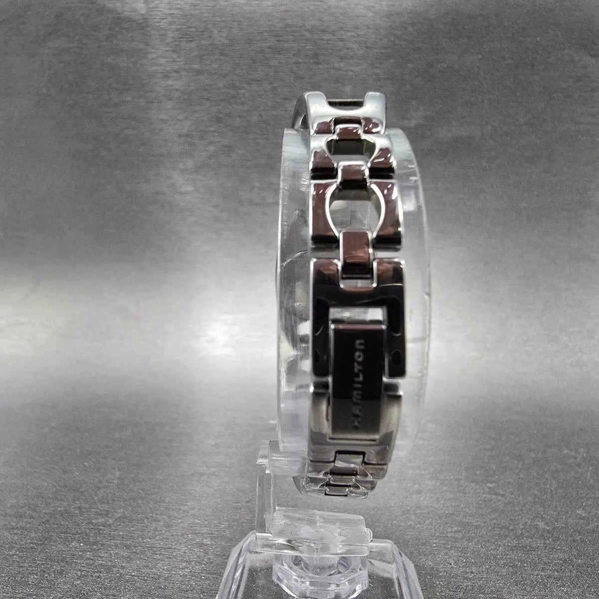 Hamilton Marylin Watch Women 21mm White Dial Steel Oval 6347 New Battery7