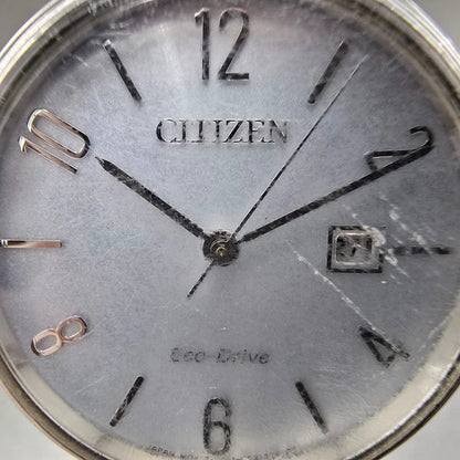 Citizen Eco-Drive Chandler Watch Women 31mm Gray Dial Silver Date EW2440-53A1