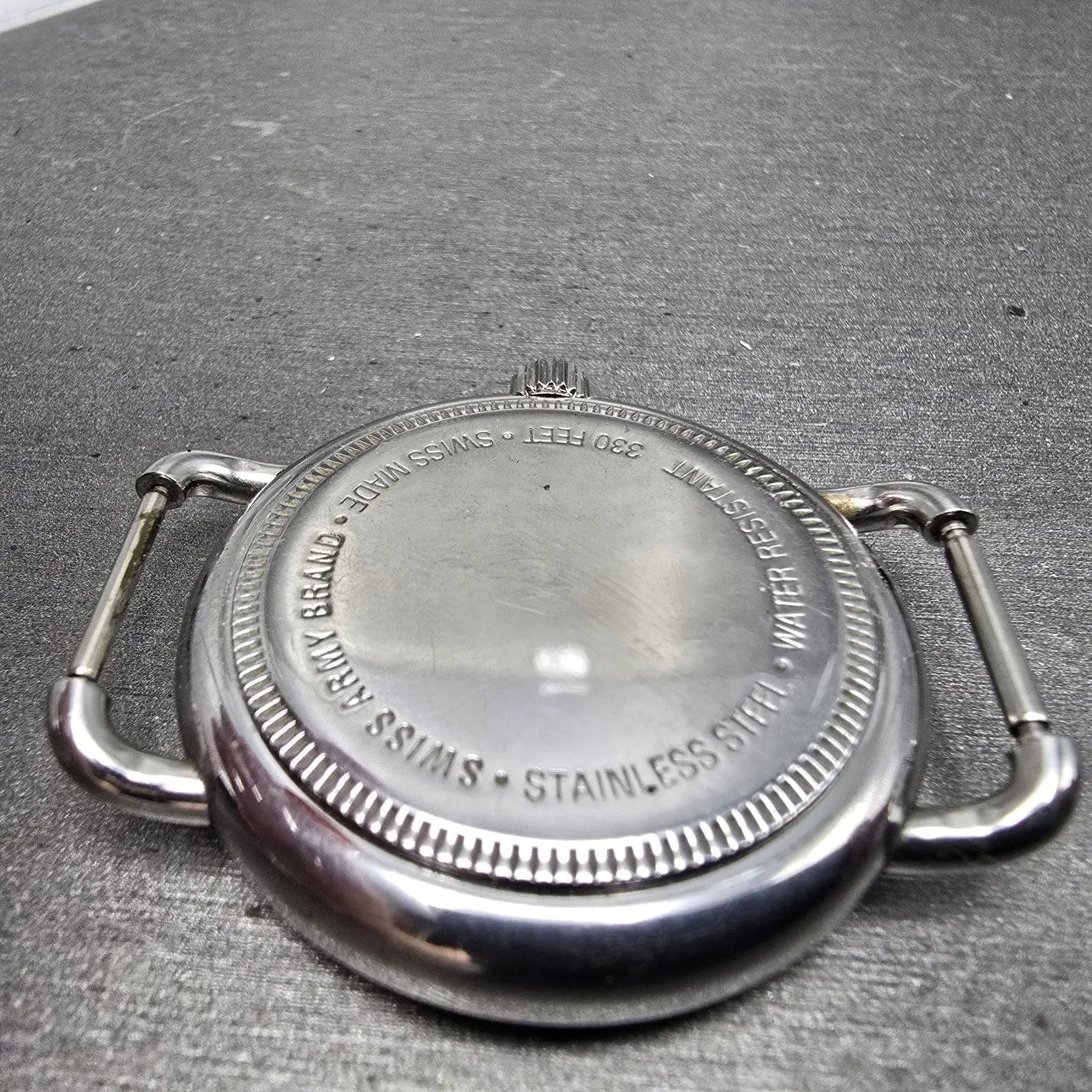 Victorinox Swiss Army Cavalry Watch Men 37mm Cream Dial Silver Tone Date PART MN11