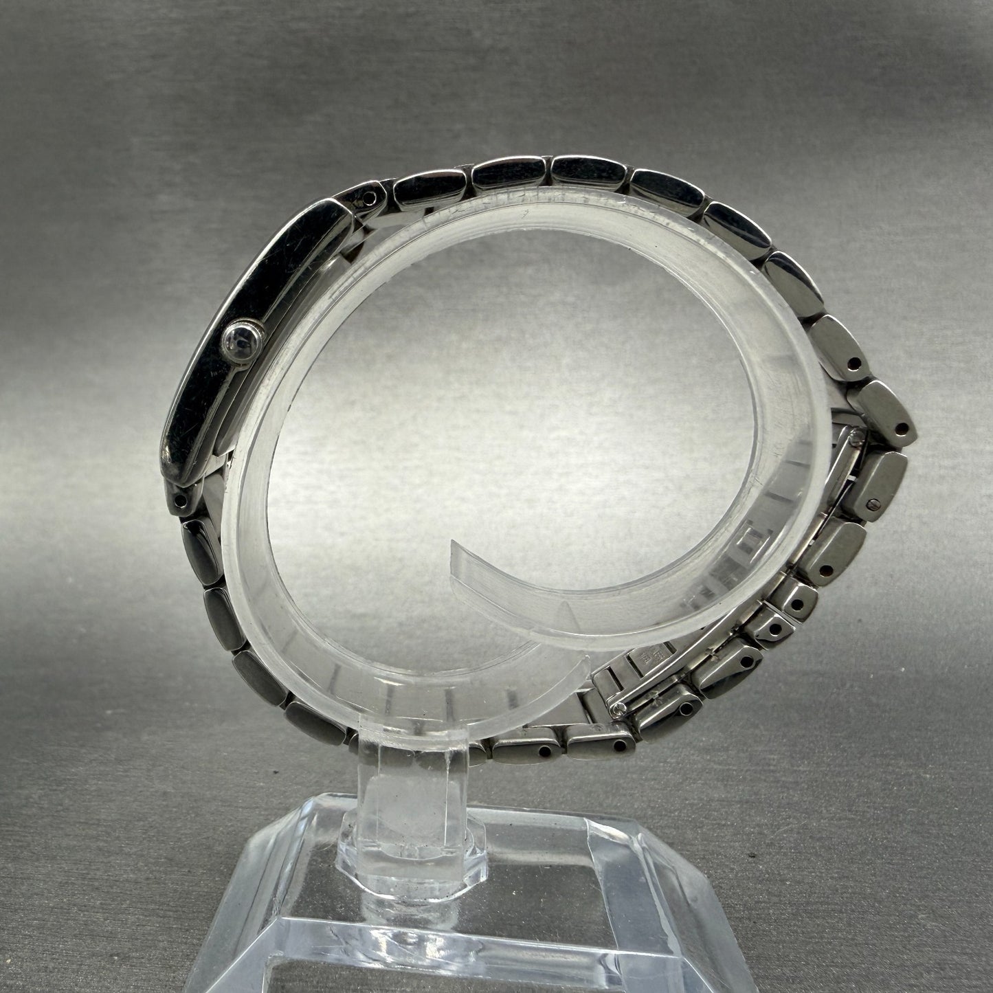 Bulova Tank Watch Women 21mm White Dial Silver Tone Rectangle 96L42 New Battery6