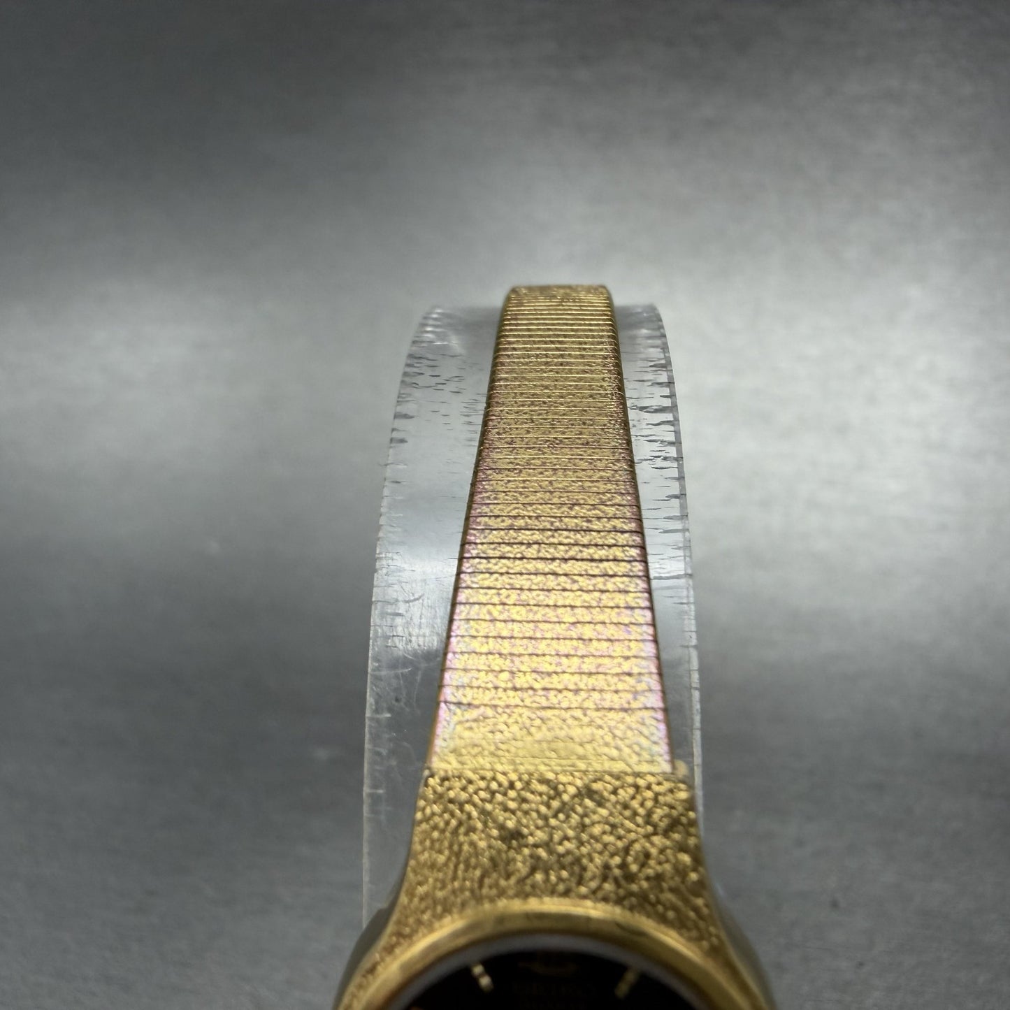 Seiko Watch Women 18mm Black Dial Gold Tone Round V401-0250 New Battery4
