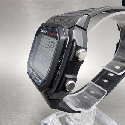 Casio W800H Watch Men 38mm Digital Black Tone Alarm Chrono New Battery2