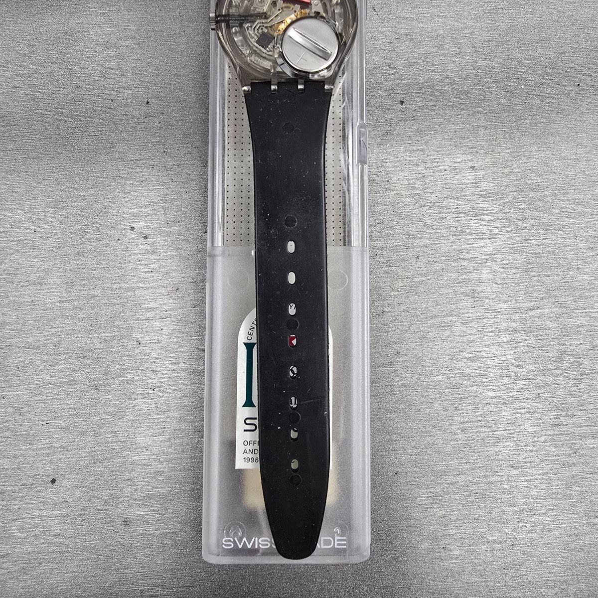 Swatch Lolita Watch Men 33mm Black Dial Black Tone Round GM128 New Battery NOS9
