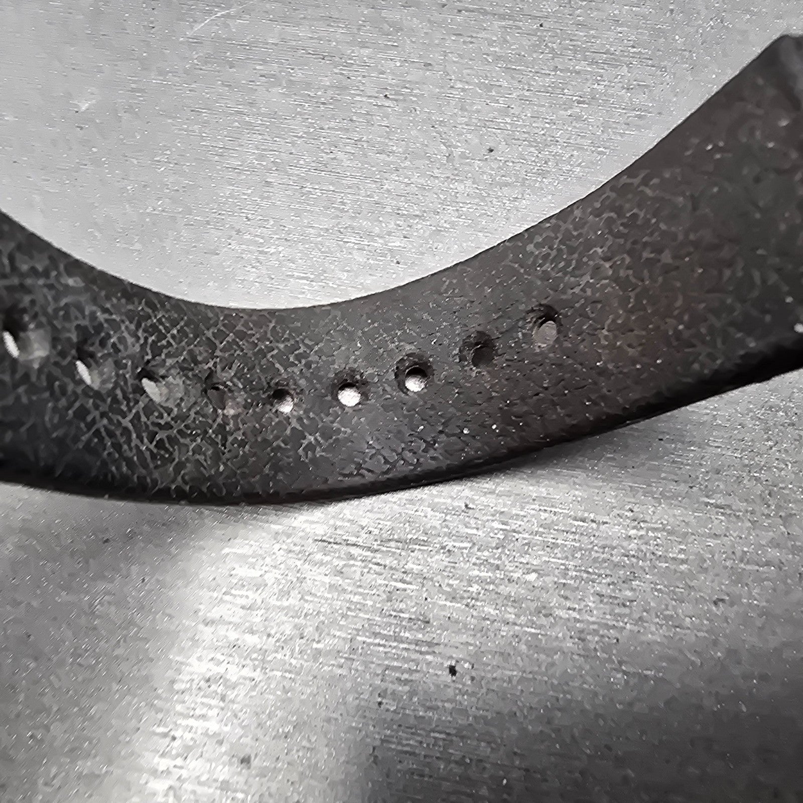 Seiko 22mm Dive Watch Band Black Two Piece Japan Made Vintage13