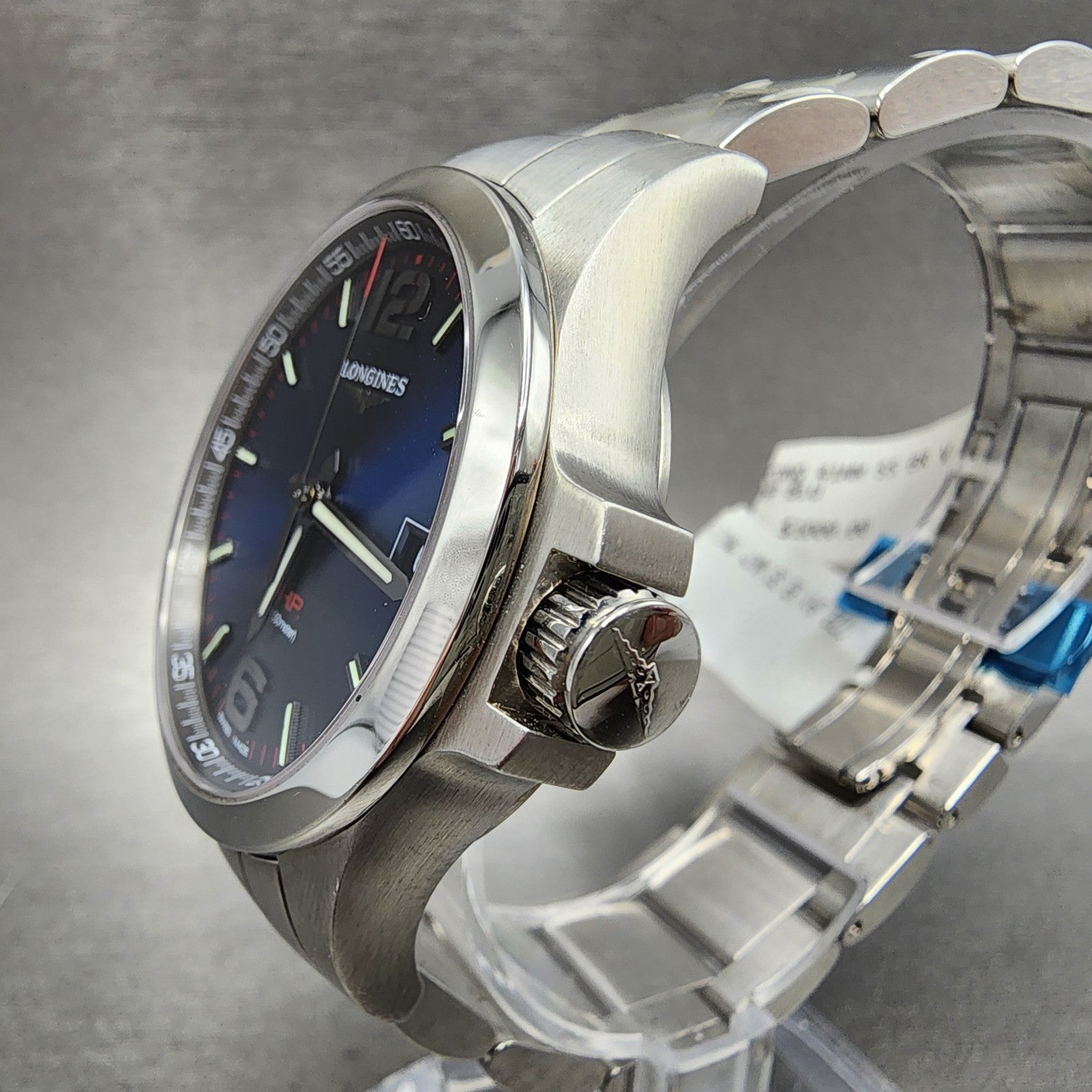 Longines VHP Watch Men 42mm Blue Dial Steel Date Round L3.726.4.96.6 New Battery2