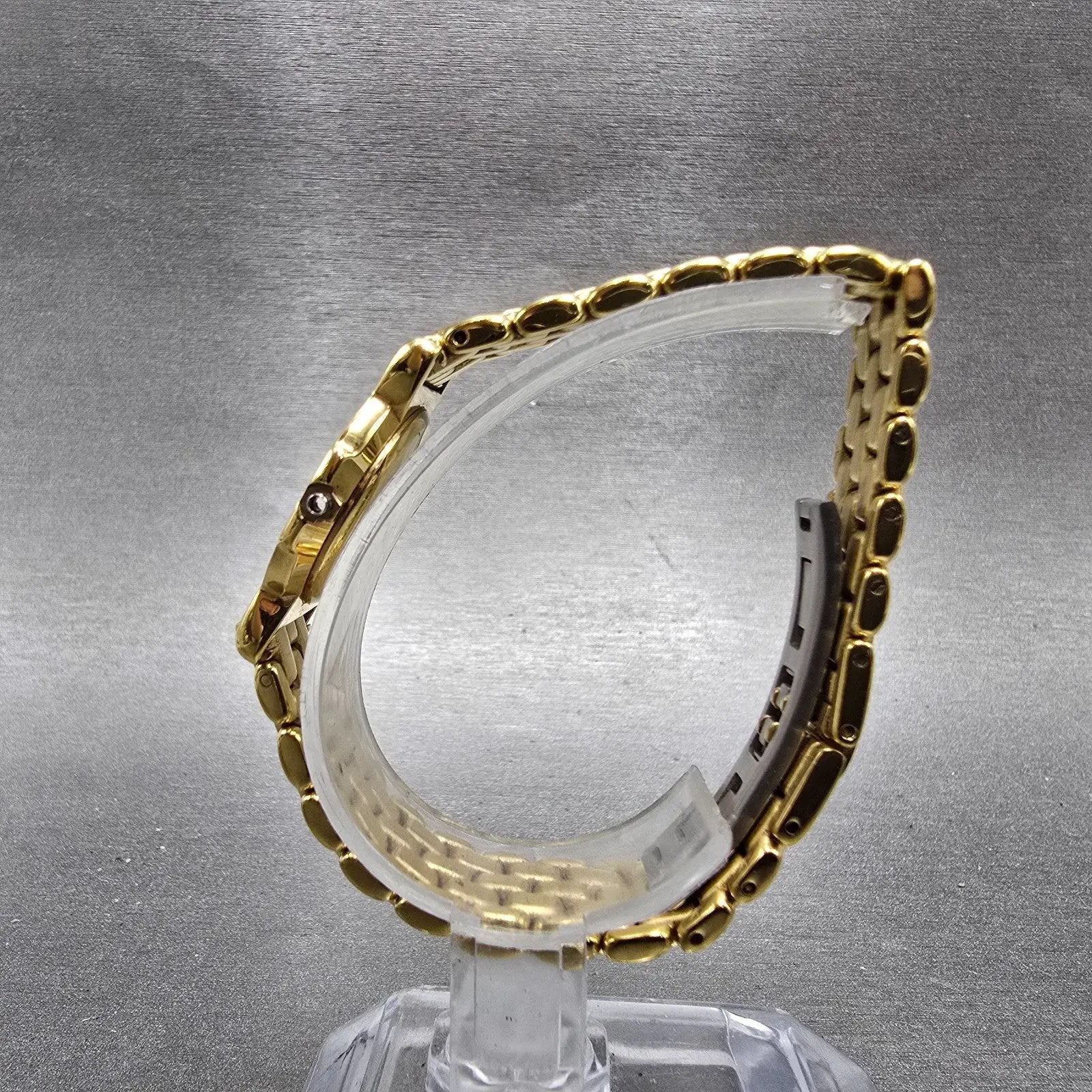 Gucci 3400L Case And Bracelet 23mm Gold Plated Round Vintage6