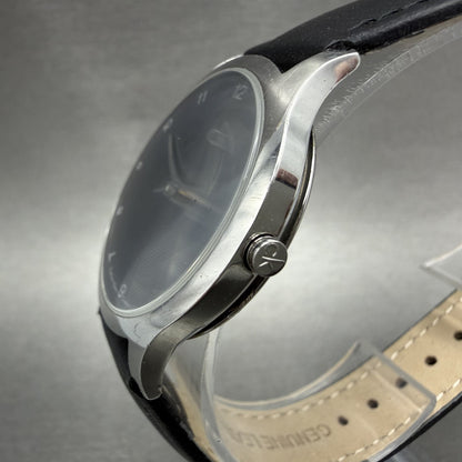 Calvin Klein Watch Men 32mm Black Dial Silver Tone Round K26221 New Battery2