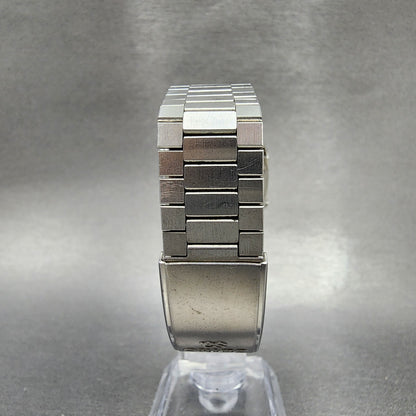 Seiko Digital Watch Men 33mm Stainless Steel Daydate Octagon A6395000 New Batt7