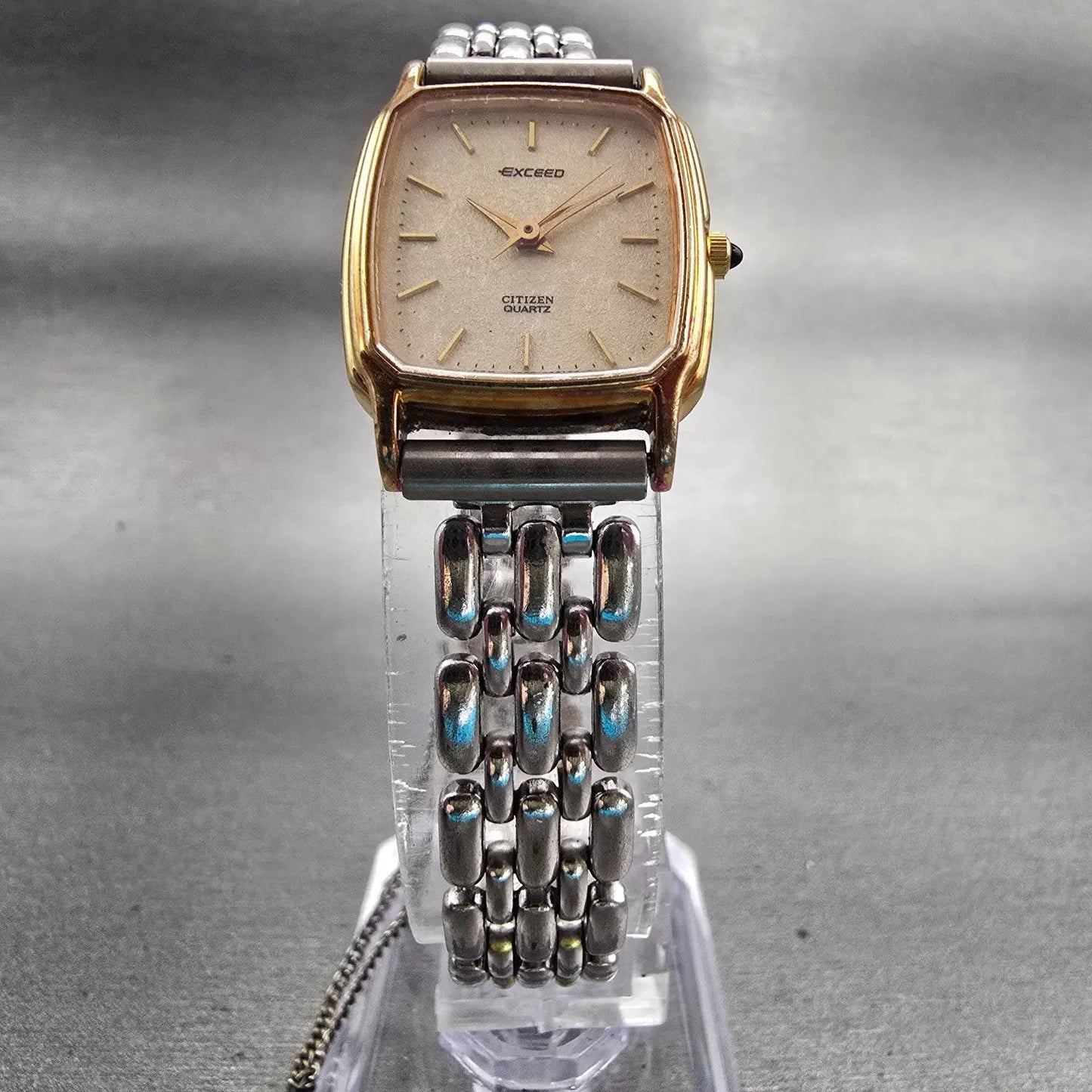 Citizen Exceed Watch Women 19mm Champagne Dial Gold Tone 2930-295609 New Battery5