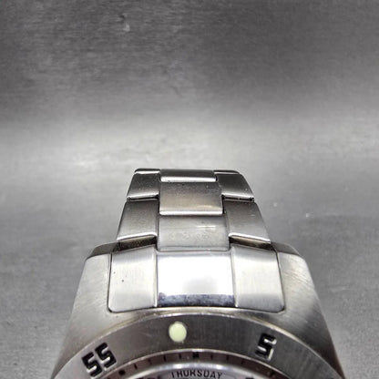 Invicta Dive Watch Men 44mm White Dial Silver Tone Daydate 5249 New Battery4